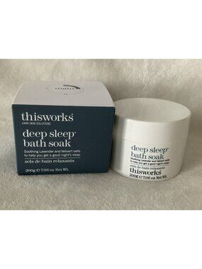 THISWORKS Deep Sleep Bath Soak Soothing Lavender & Velvet Salts 7.06oz 200g NIB